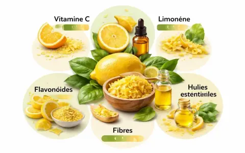 Le citron, source de vitamine C, limonène, flavonoïdes, fibres et huiles essentielles. Le zeste de citron est partout !